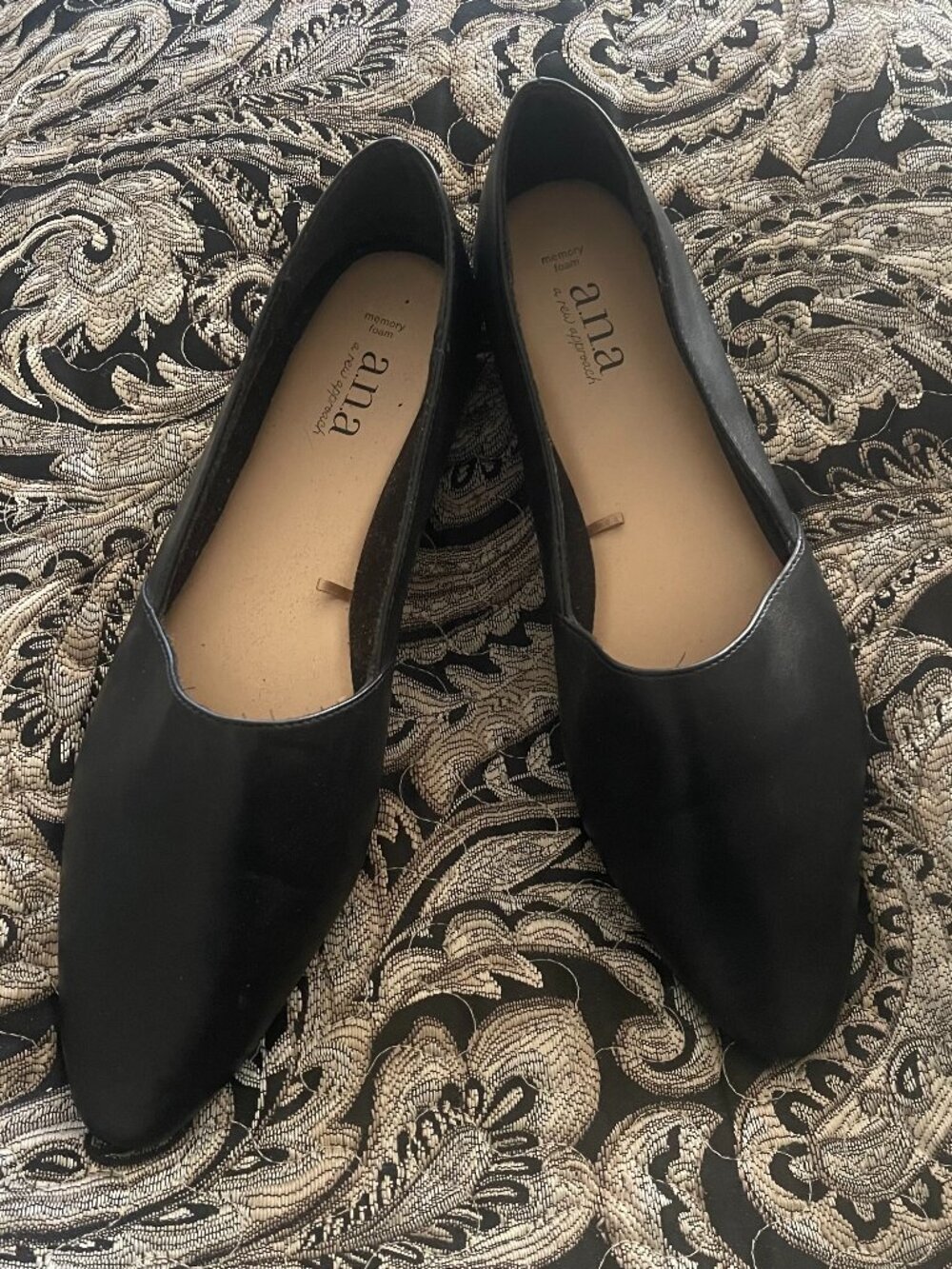 A.N.A Memory Foam Pointed Toe Flats